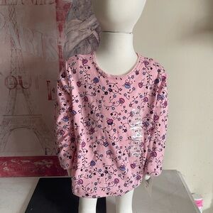 Green Dog Toddle Girl Pink Long Sleeve T-Shirt